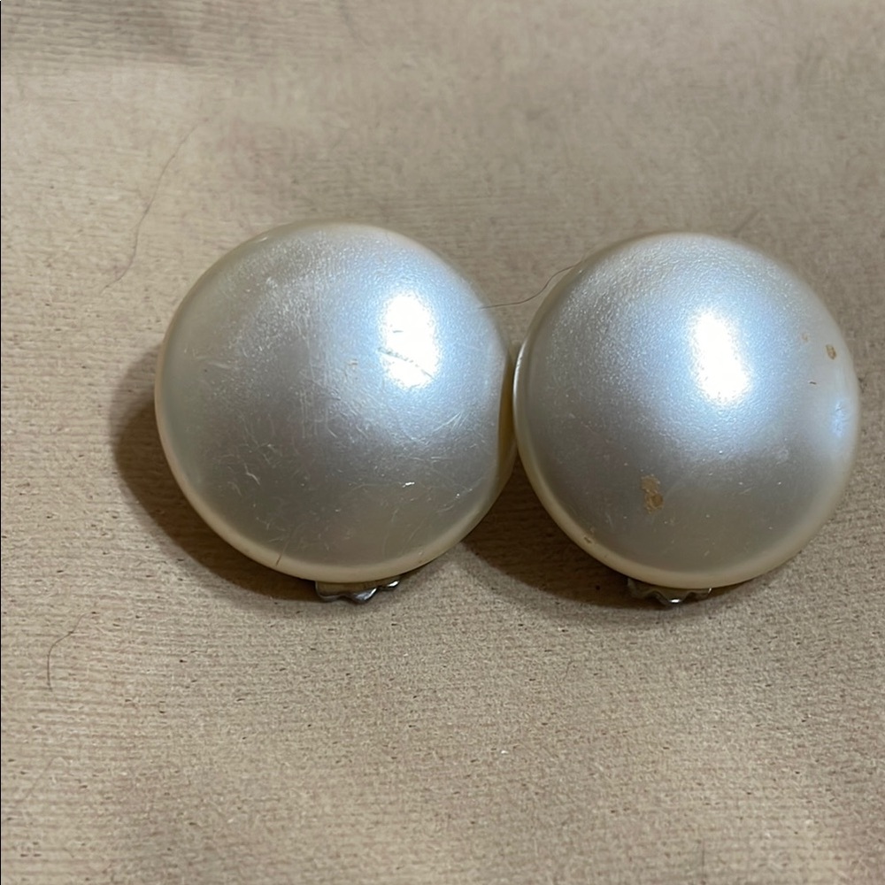 Vintage Pearl Clip-On Earrings